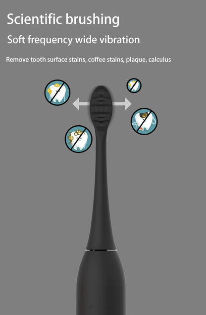 Smart Sonic Whitening Dupont Soft Brush Rechargeable Silent Electric Toothbrush
